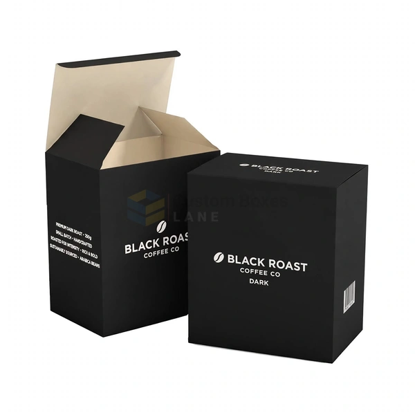 Custom Printed Matte Black Boxes